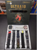 Ultra 10 smart watch 10 in 1 straps