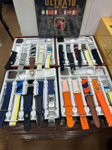 Ultra 10 smart watch 10 in 1 straps